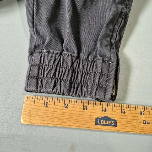 Spanx Pants Womens Large Dark Gray Cargo Jogger Utility Twill Pull On‎ Shaping - Picture 12 of 13